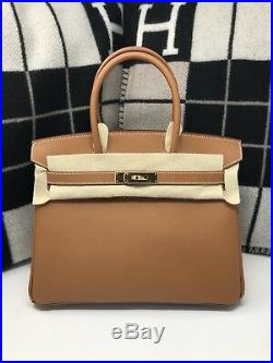100% Authentic BRAND NEW Hermes Birkin 30 Veau Epsom Gold With GHW, 2018