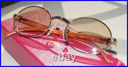 100% Authentic Cartier C Decor Mixed Marbled CT0178C Buffs Buffalo Sunglasses