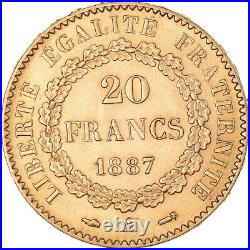 #1042738 Coin, France, Génie, 20 Francs, 1887, Paris, AU, Gold, KM825