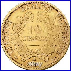 #1046892 France, 10 Francs, Cérès, 1851, Paris, Gold, VF, Gadoury1012, KM770