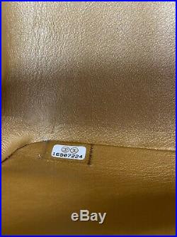$10500 Auth CHANEL Python Royal GOLD Classic Jumbo Double Flap Bag