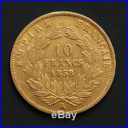 10 francs or Napoleon III années variées Gold coin France
