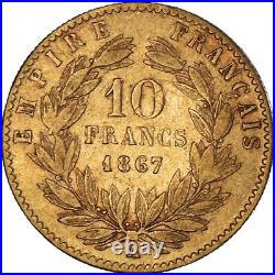 #1112331 Coin, France, Napoleon III, 10 Francs, 1867, Paris, EF, Gold, KM800