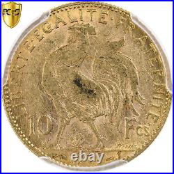 #1120593 France, 10 Francs, Marianne, 1907, Paris, Gold, PCGS, AU(55-58), Le F