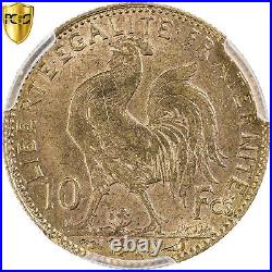 #1120600 France, 10 Francs, Marianne, 1910, Paris, Gold, PCGS, AU(55-58), Le F