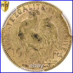 #1120601 France, 10 Francs, Marianne, 1910, Paris, Gold, PCGS, AU(55-58), Le F