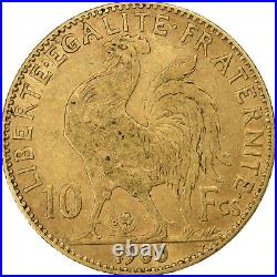 #1159390 France, 10 Francs, Marianne, 1900, Paris, Gold, VF, Gadoury1017, Le