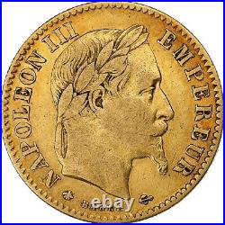 #1159895 France, Napoleon III, 10 Francs, 1862, Paris, Gold, VF, Gadoury1015