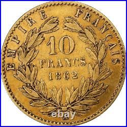 #1159895 France, Napoleon III, 10 Francs, 1862, Paris, Gold, VF, Gadoury1015