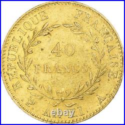 #1184517 France, 40 Francs, Napoléon I, An XI, Paris, With olive, Gold, EF