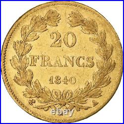 #1210083 France, Louis-Philippe, 20 Francs, 1840, Paris, EF, Gold, KM750.1