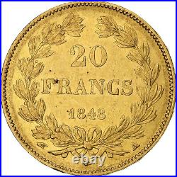 #1210086 France, Louis-Philippe, 20 Francs, 1848, Paris, AU, Gold, KM750.1