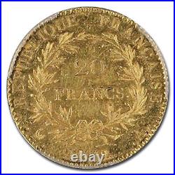 1218- France Gold 20 Francs Bonaparte AU-58 PCGS SKU#256403