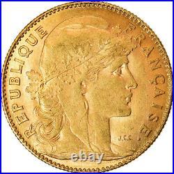 #12 Coin, France, Marianne, 10 Francs, 1912, Paris, AU, Gold, KM846