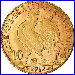 #12 Coin, France, Marianne, 10 Francs, 1912, Paris, AU, Gold, KM846
