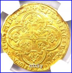 1350-64 France Jean II le Bon gold Franc a cheval Gold Coin NGC AU Details