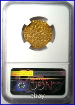 1380-1422 France Charles VI Agnel d'Or Gold Coin Certified NGC AU50 Rare