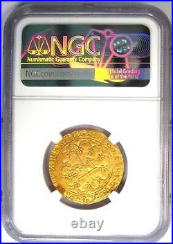 1422-53 France Gold Anglo-Gallic Henry VI Salut D'or SD'OR Coin NGC AU Details