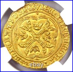 1422-61 France Charles VII Ecu D'Or Gold Coin Certified NGC MS63 (BU UNC)