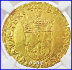1515 -1547 Renaissance Gold France Ecu D'or Francois I Coin Ngc About Unc 58