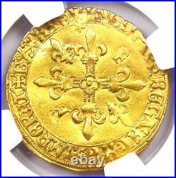 1515-47 France Gold Francois I Ecu D'Or Gold Coin FR-345 NGC MS61 (BU UNC)