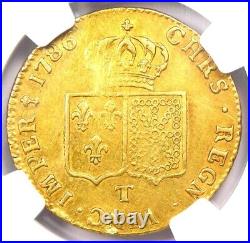 1786-T France Gold Louis XVI Double d'Or Coin 2 L'OR NGC XF Details (EF)