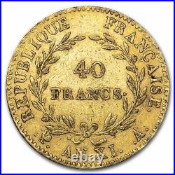 1802 AN XI France Gold 40 Francs Napoleon XF SKU#230457