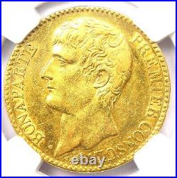 1802 France Gold Napoleon 40 Francs Coin G40F (AN XIA) Certified NGC AU Detail