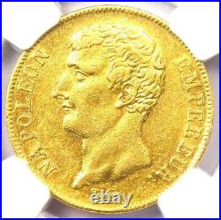 1803 France Gold Napoleon 20 Francs Coin G20F AN 12 A Certified NGC AU Details