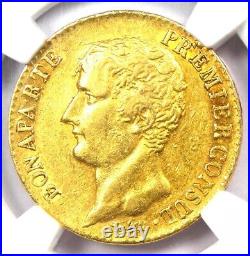 1804 France Gold Napoleon 20 Francs Coin G20F (AN 12A) Certified NGC AU55