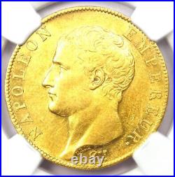 1804 France Gold Napoleon 40 Francs Coin G40F (AN 13 A) Certified NGC AU58