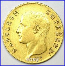 1805 France Gold Napoleon 20 Francs Coin G20F AN 13 XF Details (EF) Rare