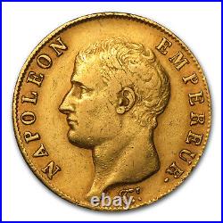 1806-1813 France Gold 40 Francs Napoleon I Avg Circ SKU #49818