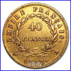 1806-1813 France Gold 40 Francs Napoleon I (Scruffy) SKU#90797
