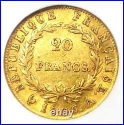 1806 France Gold Napoleon 20 Francs Coin G20F Certified NGC XF45 (EF45)