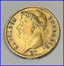 1807 A France Gold 20 FRANCS Napoleon Emperor Paris Mint RARE Coin