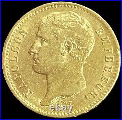 1807 A Gold France 20 Francs Napoleon Bonaparte Coin Paris Mint About Unc