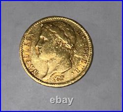 1808 A Gold Emperor Napoleon France 20 Francs Coin Paris Mint