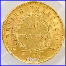 1810 France Gold 20 Francs PCGS MS62 Napoleon Bonaparte Petit Coq Variety
