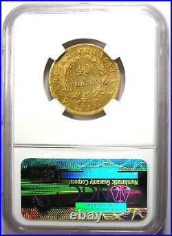 1811-A France Gold Napoleon 40 Francs Coin G40F Certified NGC AU53 Rare
