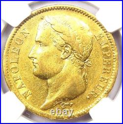 1811-A France Gold Napoleon 40 Francs Coin G40F Certified NGC AU55 Rare