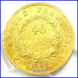 1811-A France Gold Napoleon 40 Francs Coin G40F Certified PCGS AU58 Rare