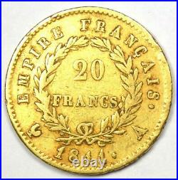 1811 France Gold Napoleon 20 Francs Coin G20F XF Details (EF) Rare
