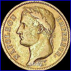1811 NAPOLEON EMPEROR FRANCE 40 Francs GOLD (12.80g 26.0mm) TOP WAR STRATEGIST