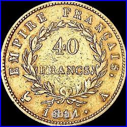 1811 NAPOLEON EMPEROR FRANCE 40 Francs GOLD (12.80g 26.0mm) TOP WAR STRATEGIST
