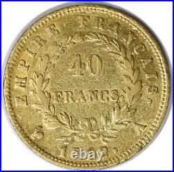 1812 A France 40 Franc KM696.1 VF Uncertified #805