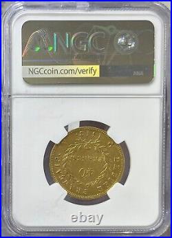 1812 A France Emperor Napoleon Gold 40 Francs Au55 Ngc #423
