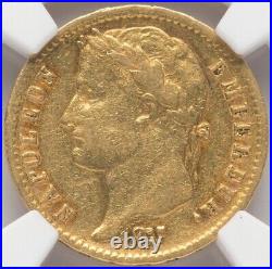 1812-A France Napoleon gold 20 Francs NGC AU-53 Paris mint