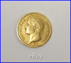 1812 France 40 Francs Gold, Napoleon Emperor, Paris Mint