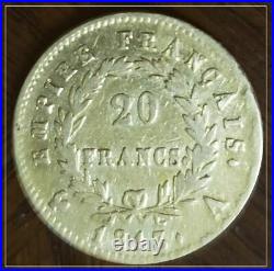 1813-A France 20 Francs Gold Coin Napoleon KM 695.1
